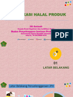 Materi Sertifikasi Halal Produk