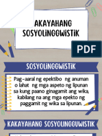 Kakayahang Sosyolinggwistik