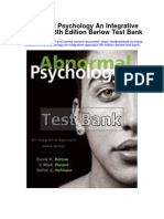 Abnormal Psychology An Integrative Approach 8th Edition Barlow Test Bank