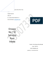 Ensayo 7 Servicio Post Venta 23007332
