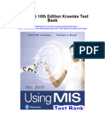 Instant Download Using Mis 10th Edition Kroenke Test Bank PDF Scribd