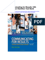 Instant Download Communicating For Results 10th Edition Hamilton Test Bank PDF Full Chapter