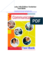 Instant Download Communicate 14th Edition Verderber Test Bank PDF Full Chapter