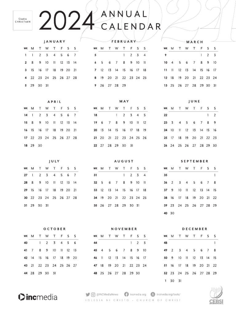 2024 Week Guide | PDF