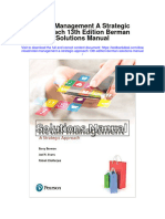 Instant Download Retail Management A Strategic Approach 13th Edition Berman Solutions Manual PDF Full Chapter