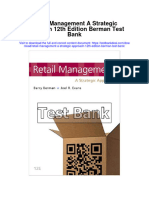Instant Download Retail Management A Strategic Approach 12th Edition Berman Test Bank PDF Full Chapter