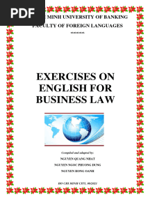 Exercises On English For Business Law (VB2)