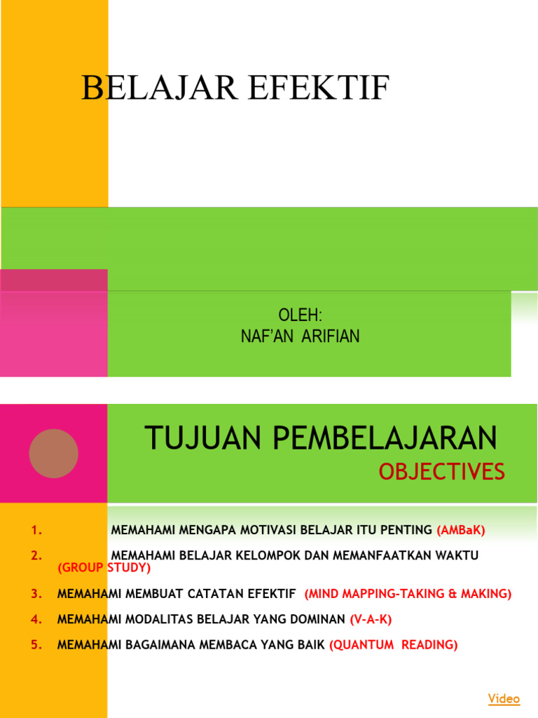 Rencana Belajar Mandiri yang Efektif