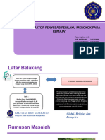 "Faktor-Faktor Penyebab Perilaku Merokok Pada Remaja": Dipersiapkan Oleh