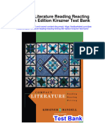 Instant download Compact Literature Reading Reacting Writing 8th Edition Kirszner Test Bank pdf full chapter