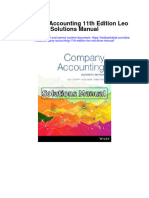 Instant download Company Accounting 11th Edition Leo Solutions Manual pdf full chapter
