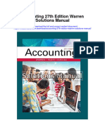 Instant Download Accounting 27th Edition Warren Solutions Manual PDF Full Chapter