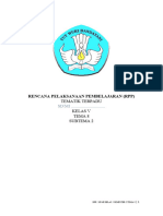 Rencana Pelaksanaan Pembelajaran (RPP) : Tematik Terpadu Kelas V Tema 8 Subtema 2