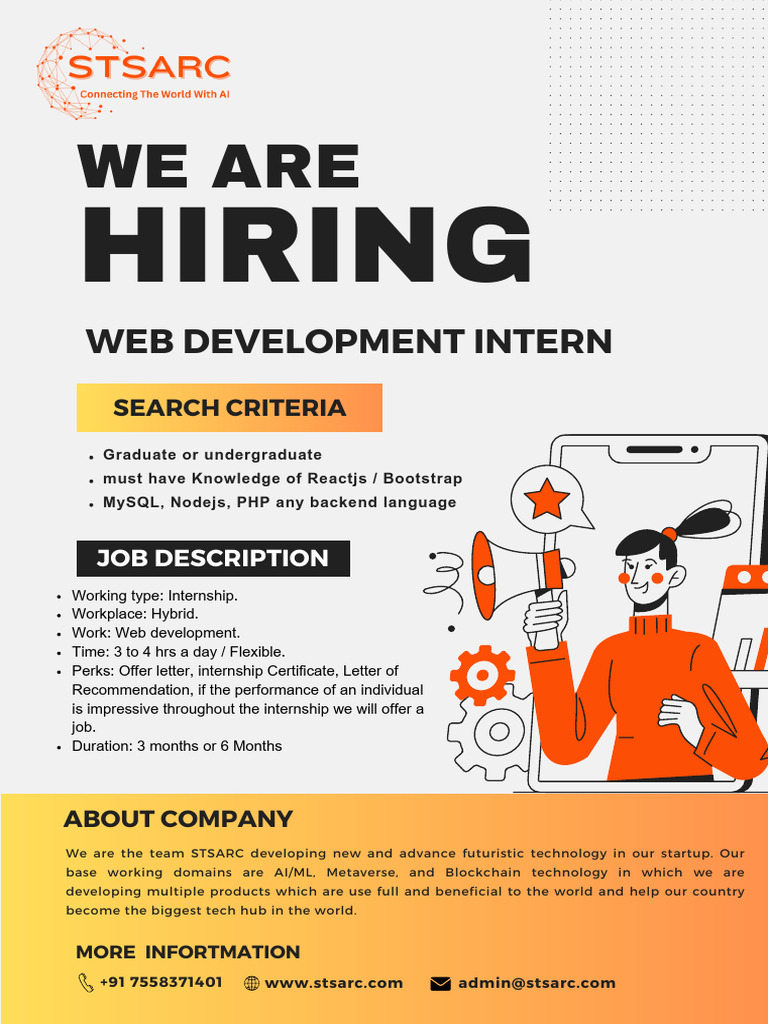 Web Dev Internship for Students | PDF