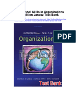 Instant Download Interpersonal Skills in Organizations 5th Edition Janasz Test Bank PDF Full Chapter