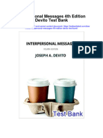 Instant download Interpersonal Messages 4th Edition Devito Test Bank pdf full chapter
