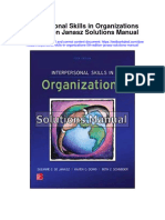 Instant Download Interpersonal Skills in Organizations 5th Edition Janasz Solutions Manual PDF Full Chapter
