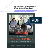Instant download Interviewing Principles and Practices 14th Edition Stewart Test Bank pdf full chapter