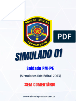 Simulado 01 - PM-PE (Soldado) - Pós-Edital - SEM COMENTRÁRIO