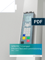 Efficient Test and Commissioning of SIPROTEC 5 Compact