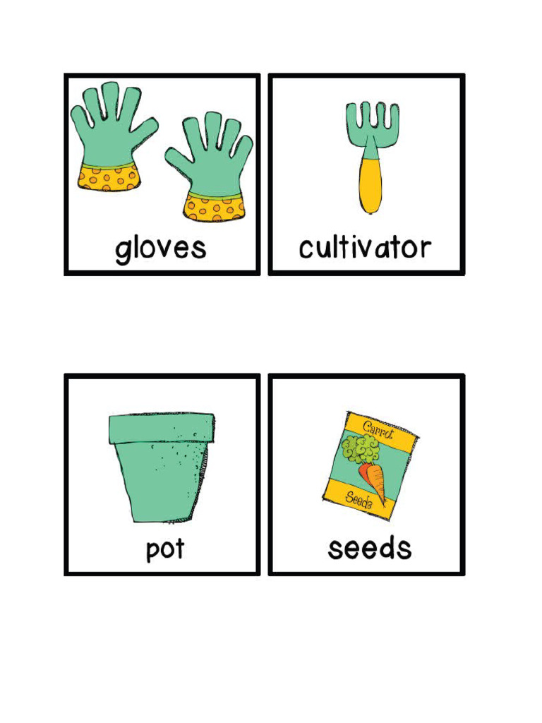 Picture of tools in garden pdf
