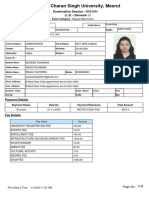 Student Exam Form