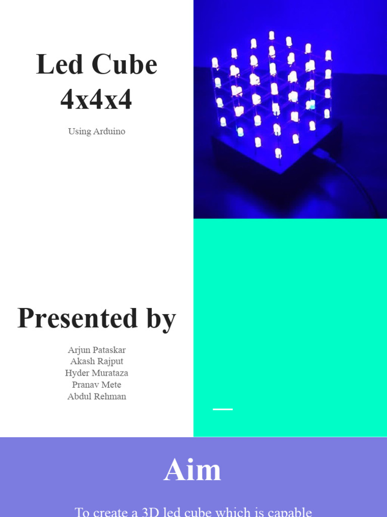 Build a 4x4x4 LED Cube with Arduino | PDF