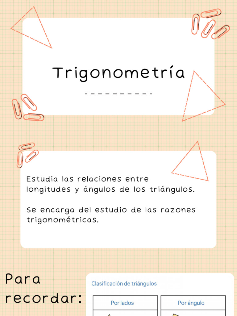 Trigonometria - Pitágoras | PDF | Ciencia y matemáticas