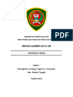 Spesifikasi Teknis IRIGASI SARIPUTIH