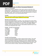 The Anatomy of A Debate Tournament Handout #4