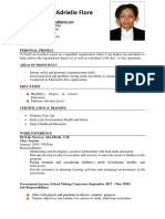 Teacher CV Flore