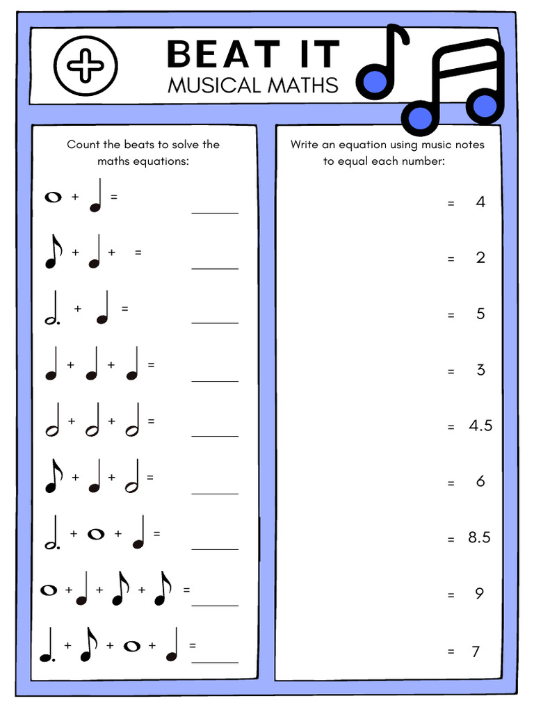 Musical Math for Kids | PDF