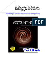 Instant Download Accounting Information For Business Decisions 1st Edition Cunningham Test Bank PDF Full Chapter