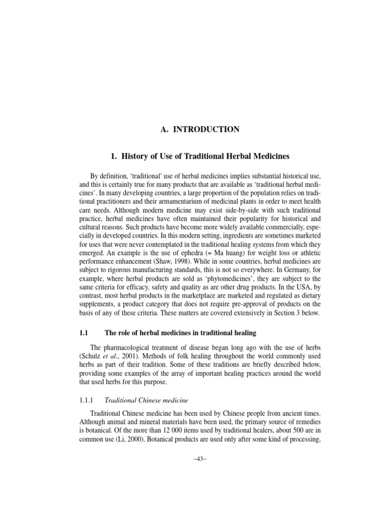 Herbal medicine and its importance pdf