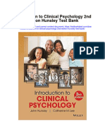 Instant Download Introduction To Clinical Psychology 2nd Edition Hunsley Test Bank PDF Full Chapter