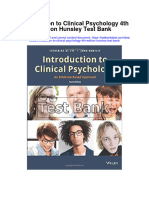 Instant Download Introduction To Clinical Psychology 4th Edition Hunsley Test Bank PDF Full Chapter