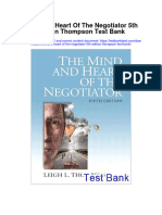 Instant Download Mind and Heart of The Negotiator 5th Edition Thompson Test Bank PDF Full Chapter