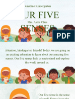 Colorful Illustrative Exploring Our Five Senses English Educational Presentation