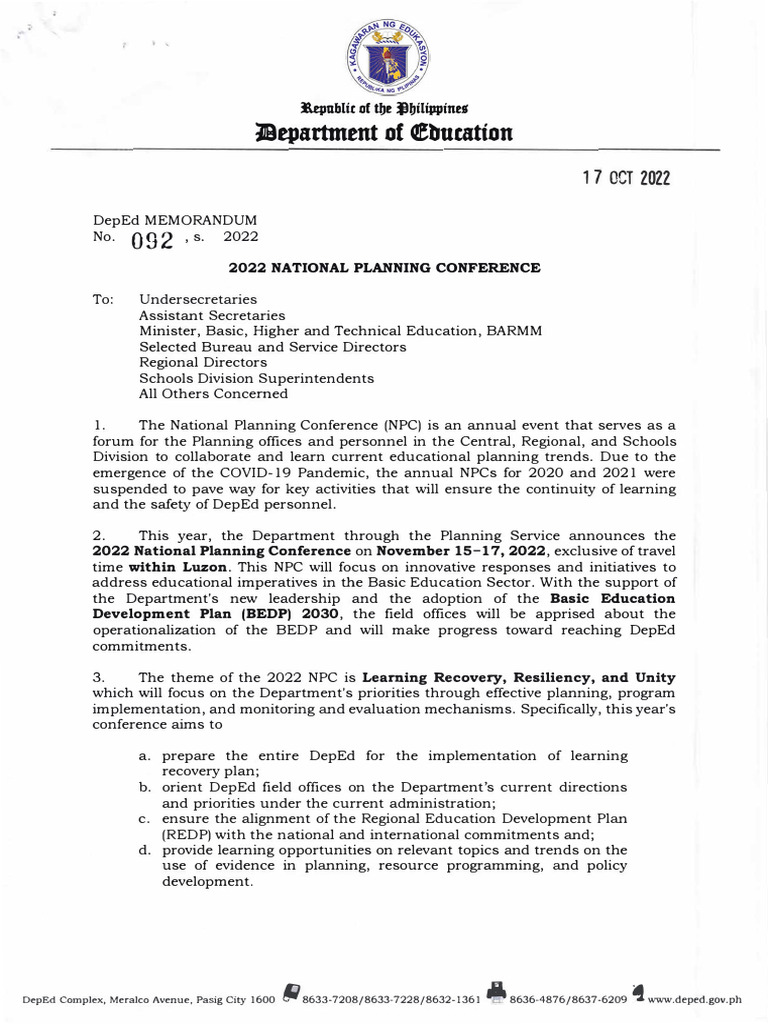 DM s2022 092 2022 National Planning Conference PDF