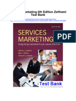 Instant Download Services Marketing 6th Edition Zeithaml Test Bank PDF Full Chapter