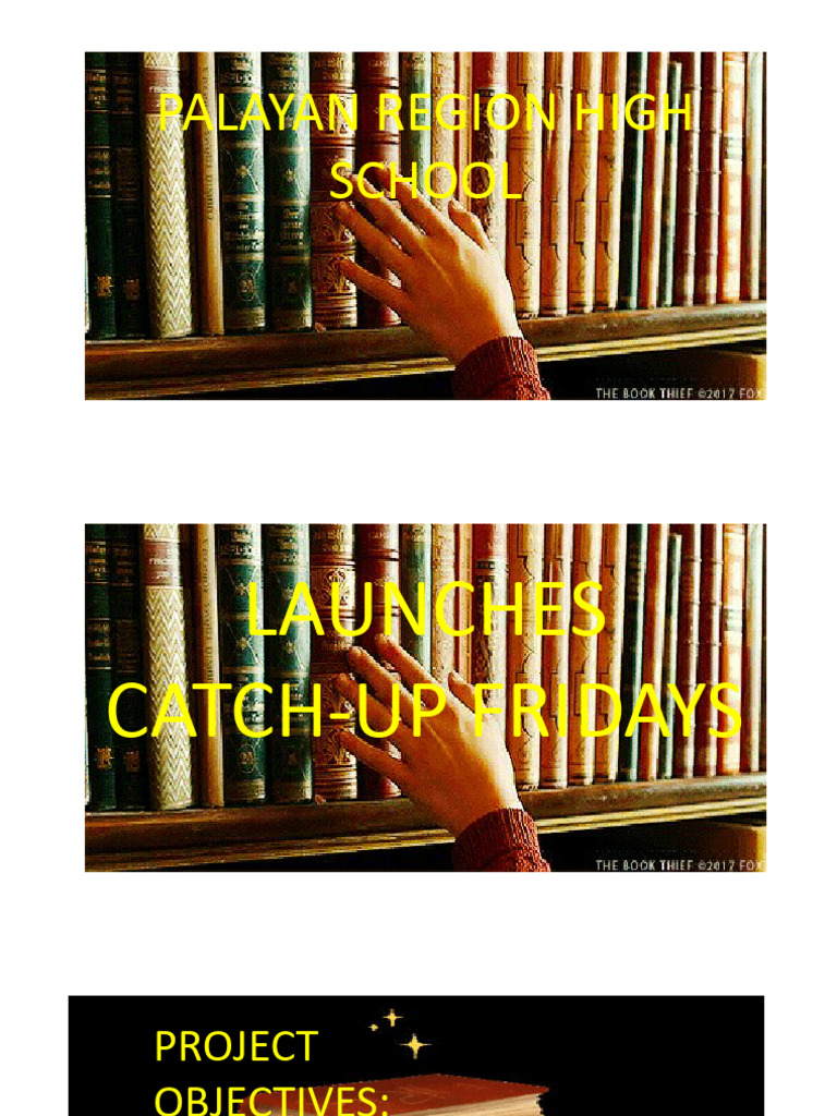 Catch Up Fridays Launching PDF