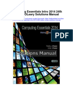 Instant Download Computing Essentials Intro 2014 24th Edition Oleary Solutions Manual PDF Full Chapter