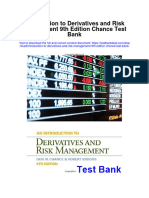 Instant Download Introduction To Derivatives and Risk Management 9th Edition Chance Test Bank PDF Full Chapter