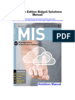 Instant Download Mis 5 5th Edition Bidgoli Solutions Manual PDF Full Chapter