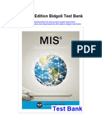 Instant Download Mis 6th Edition Bidgoli Test Bank PDF Full Chapter