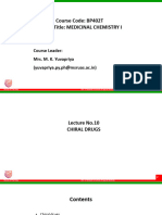 Course Code: BP402T Course Title: Medicinal Chemistry I