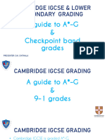 Cambridge Igcse & Lower Secondary Grading
