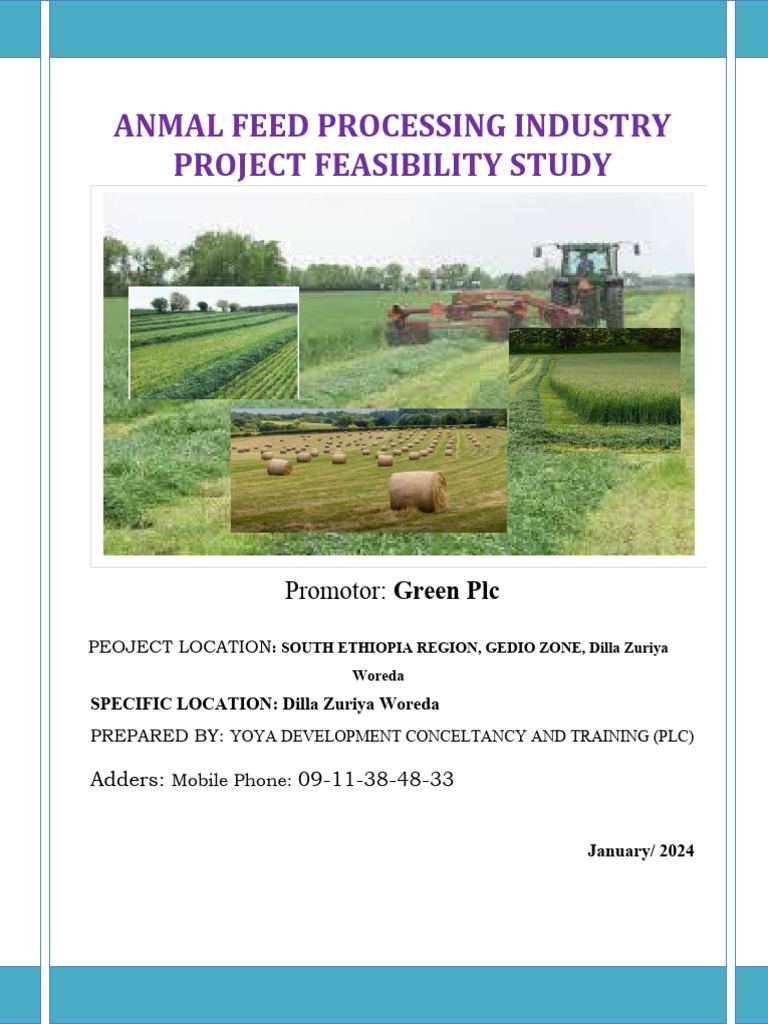 Green PLC Animal Feed Farm and Processing PDF Feasibility Study Taxes