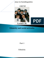 Presentation 08 - Ethnicity and Social Networks