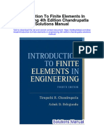 Instant Download Introduction To Finite Elements in Engineering 4th Edition Chandrupatla Solutions Manual PDF Full Chapter